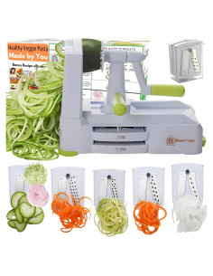 Cortador Espiral Brieftons 5 Cuchillas para Verduras