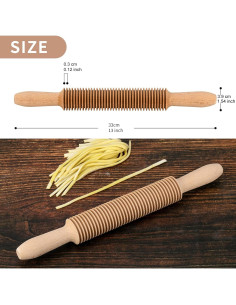 Cortador de Pasta G 3mm de Madera de Haya para Espagueti 2