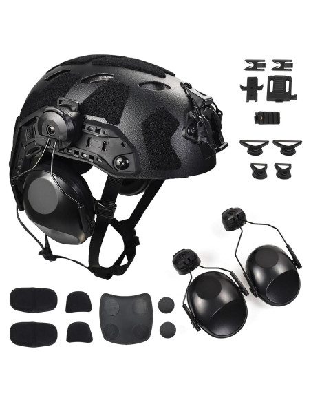 Casco Táctico Hdlsina HL31 Ajustable con Montaje NVG
