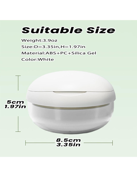 Estuche Limpiador de Dentaduras AARAINBOW 2 en 1 Blanco