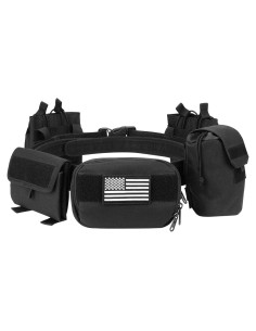 Cinturón Táctico EZshoot 7 en 1 Ajustable Negro