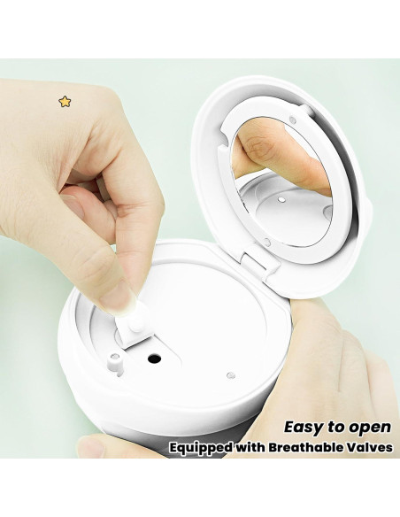 Estuche Limpiador de Dentaduras AARAINBOW 2 en 1 Blanco