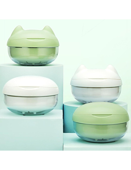 Estuche Limpiador de Dentaduras AARAINBOW 2 en 1 Blanco