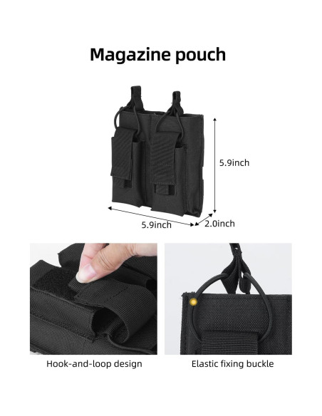 Cinturón Táctico EZshoot 7 en 1 Ajustable Negro