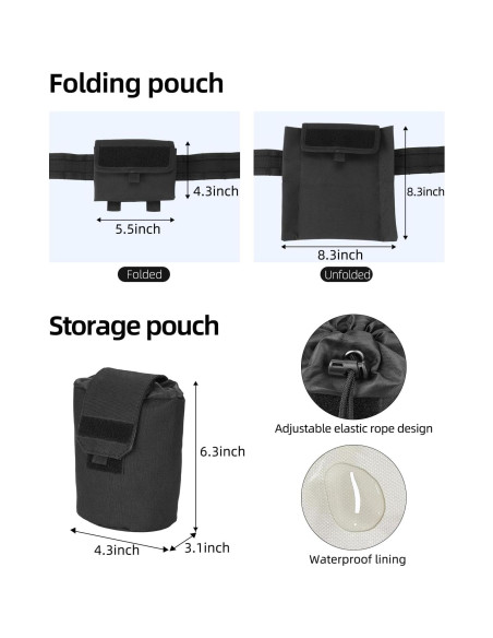 Cinturón Táctico EZshoot 7 en 1 Ajustable Negro