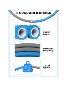 Aro de Ejercicio Ajustable Phobby HOOP V2 1 kg con Accesorios 2