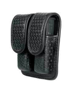Funda Doble Cargador TAFTACFR Cuero Canasta 9mm .40