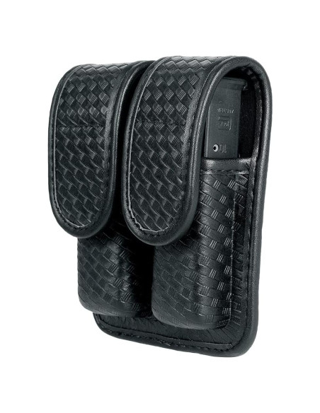 Funda Doble Cargador TAFTACFR Cuero Canasta 9mm .40