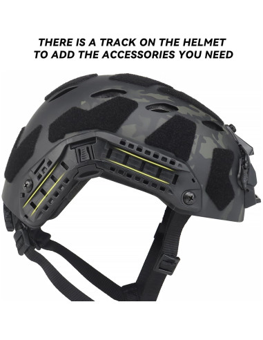 Casco Táctico AOUTACC Ajustable para Airsoft y Paintball