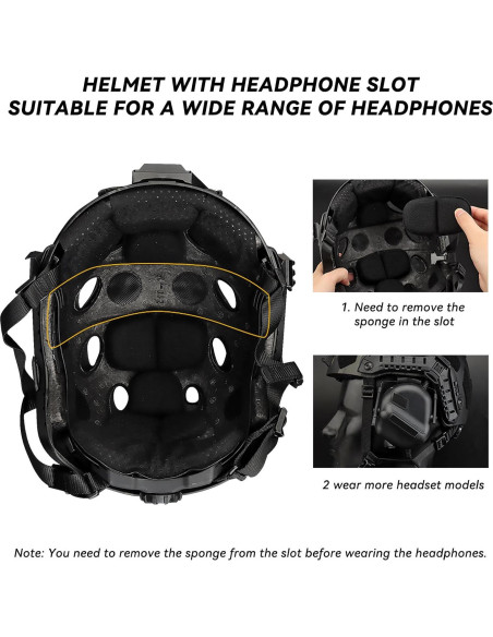 Casco Táctico AOUTACC Ajustable para Airsoft y Paintball