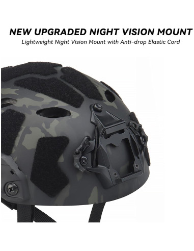 Casco Táctico AOUTACC Ajustable para Airsoft y Paintball