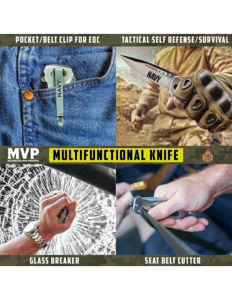 Cuchillo Táctico Elite Plegable Military Gift Shop 12cm