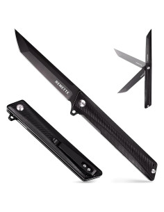 Cuchillo de bolsillo REMETTE GD22K, acero D2, EDC ligero