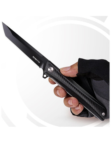 Cuchillo de bolsillo REMETTE GD22K, acero D2, EDC ligero