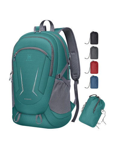 MIYCOO Mochila Plegable 45L Impermeable Verde para Viajes