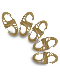 Mini Carabiner M-Tac S Biner Doble - Paquete de 5