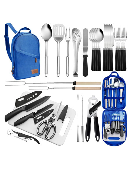 Juego de utensilios de cocina Freehiker 27 piezas para camping