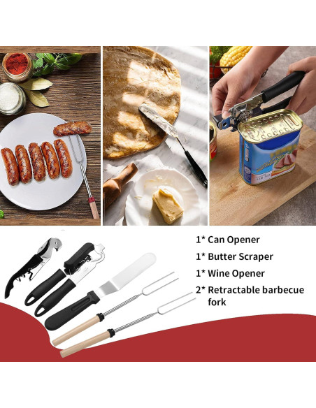 Juego de utensilios de cocina Freehiker 27 piezas para camping