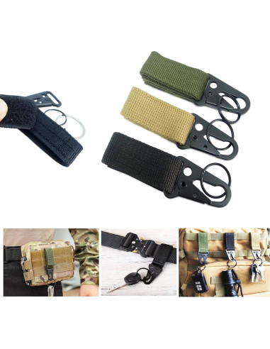 4 Pcs Soporte de Llave Bytiyar Clips Nylon Ganchos 2.54 cm