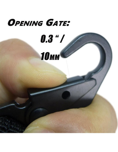 4 Pcs Soporte de Llave Bytiyar Clips Nylon Ganchos 2.54 cm