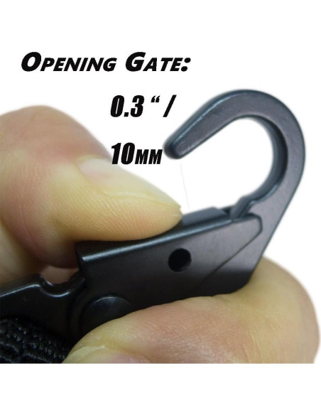 4 Pcs Soporte de Llave Bytiyar Clips Nylon Ganchos 2.54 cm