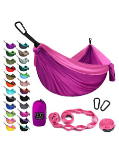 Hamaca Doble XL Gold Armour 3.81m x 2.01m Fucsia/Rosa