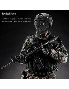 Máscara de Calavera CROSSBODY Airsoft Táctica Completa 2