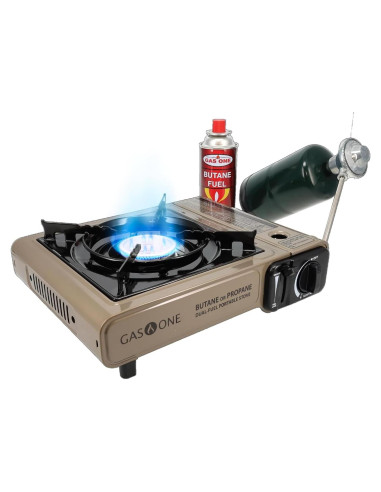 Estufa Portátil Gas One GS-3400P Doble Combustible 1.41 kg