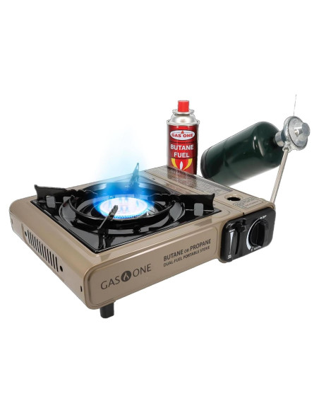 Estufa Portátil Gas One GS-3400P Doble Combustible 1.41 kg