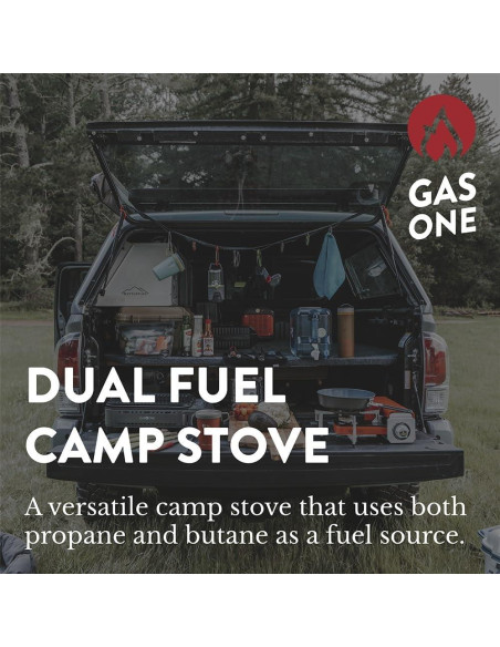 Estufa Portátil Gas One GS-3400P Doble Combustible 1.41 kg