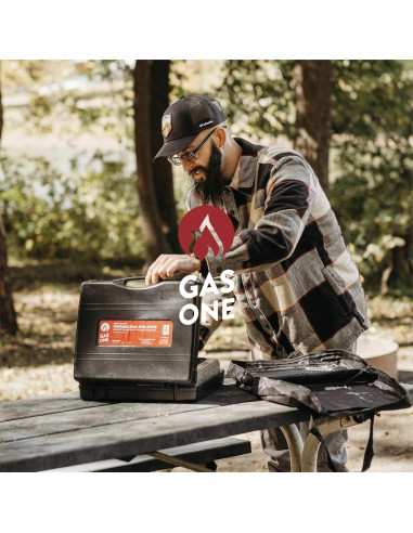 Estufa Portátil Gas One GS-3400P Doble Combustible 1.41 kg