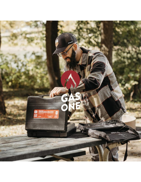 Estufa Portátil Gas One GS-3400P Doble Combustible 1.41 kg