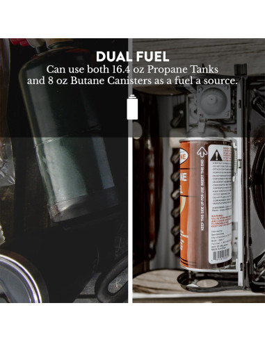 Estufa Portátil Gas One GS-3400P Doble Combustible 1.41 kg