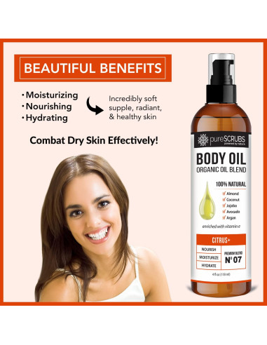 Aceite Corporal en Spray PureSCRUBS Cítricos 113.4 g Hidratante