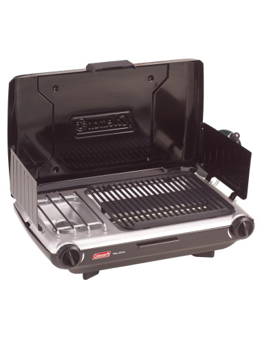 Parrilla de Camping Coleman Mesa 2-en-1 con 2 Quemadores