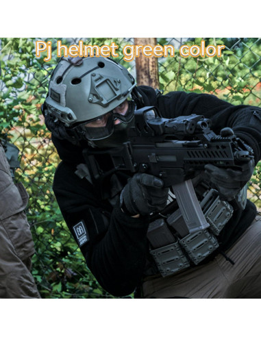 Casco Táctico Booiu Casco Airsoft Mediano Verde
