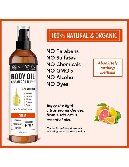 Aceite Corporal en Spray PureSCRUBS Cítricos 113.4 g Hidratante