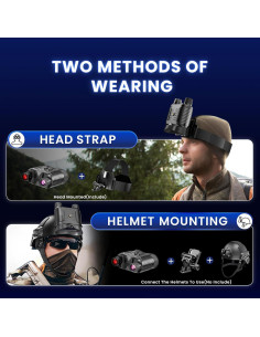 Gafas de Visión Nocturna AILNJUC NV8160 8X HD con Soporte 2