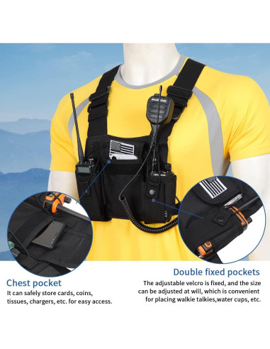 Arnés de Hombro MANGEMA PT-08 para Radio de Dos Vías