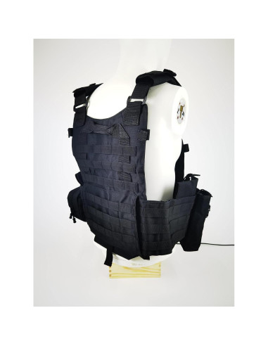 Chaleco Táctico Swat Airsoft Paintball Ajustable Negro