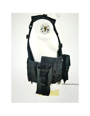 Chaleco Táctico Swat Airsoft Paintball Ajustable Negro