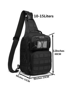 Mochila Táctica ATBP Sling Militar 10L para Hombres 2