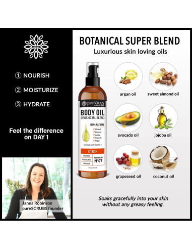 Aceite Corporal en Spray PureSCRUBS Cítricos 113.4 g Hidratante