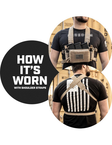 Chaleco Táctico Tacticon Chest Rig Elite Modular 1,09 kg