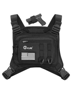 Bolsa de Pecho CVLIFE Ajustable Táctica para Hombres