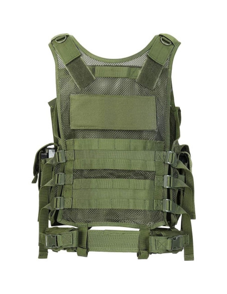 Chaleco Táctico BOMTURN Ultra-Ligero Malla Ajustable 52-57 cm