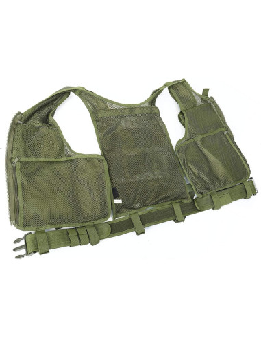 Chaleco Táctico BOMTURN Ultra-Ligero Malla Ajustable 52-57 cm