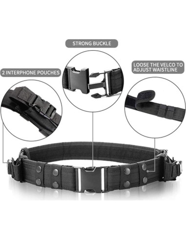 Chaleco Táctico BOMTURN Ultra-Ligero Malla Ajustable 52-57 cm