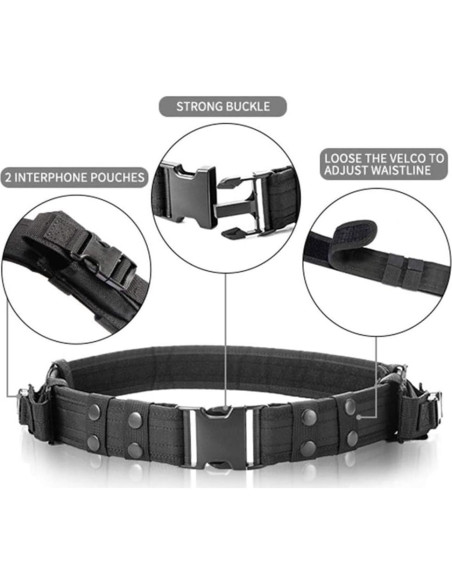 Chaleco Táctico BOMTURN Ultra-Ligero Malla Ajustable 52-57 cm