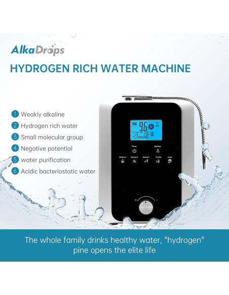 Ionizador de Agua Alcalina EHM 8000L PH 3-11 11 Placas